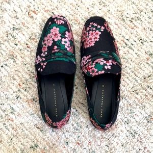 Zara loafer with cherry blossoms
